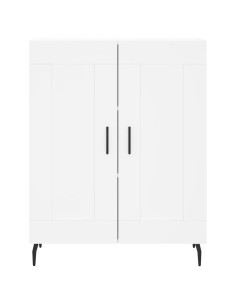 Credenza Bianca 69,5x34x180 cm in Legno Multistrato 2