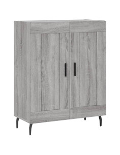Credenza Grigio Sonoma 69,5x34x180 cm in Legno Multistrato