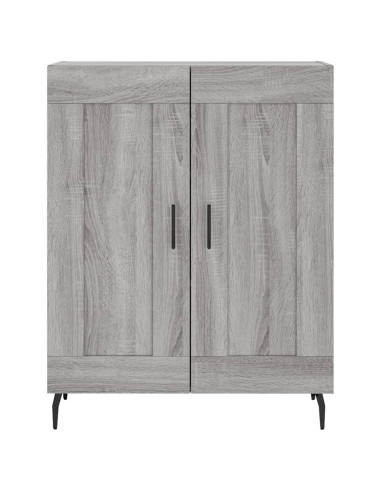 Credenza Grigio Sonoma 69,5x34x180 cm in Legno Multistrato