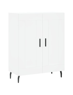 Credenza Bianca 69,5x34x180 cm in Legno Multistrato