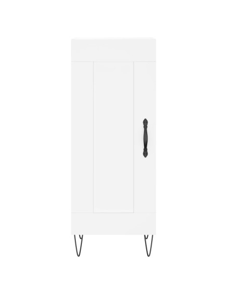 Credenza Bianca 34,5x34x180 cm in Legno Multistrato