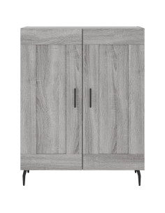 Credenza Grigio Sonoma 69,5x34x180 cm in Legno Multistrato 2
