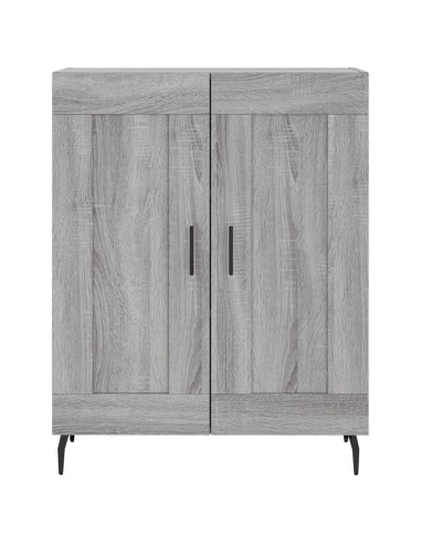 Credenza Grigio Sonoma 69,5x34x180 cm in Legno Multistrato