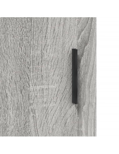 Credenza Grigio Sonoma 69,5x34x180 cm in Legno Multistrato