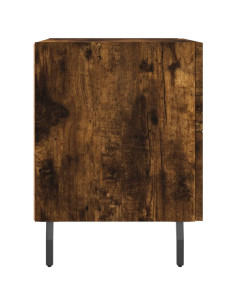 Comodino Rovere Fumo 40x35x47,5 cm in Legno Multistrato