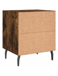 Comodino Rovere Fumo 40x35x47,5 cm in Legno Multistrato 2