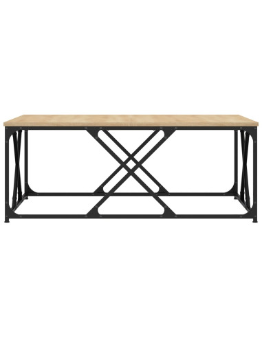 Tavolino Salotto Rovere Sonoma 100x100x40 cm Legno Multistrato