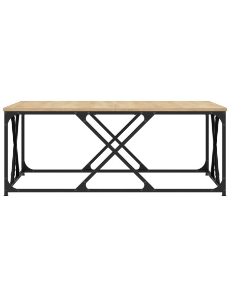 Tavolino Salotto Rovere Sonoma 100x100x40 cm Legno Multistrato
