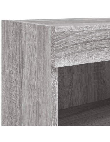 Mobili TV a Muro con LED 8pz Grigio Sonoma Legno Multistrato