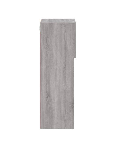 Mobili TV con Luci LED 2pz Grigio Sonoma 30,5x30x90 cm