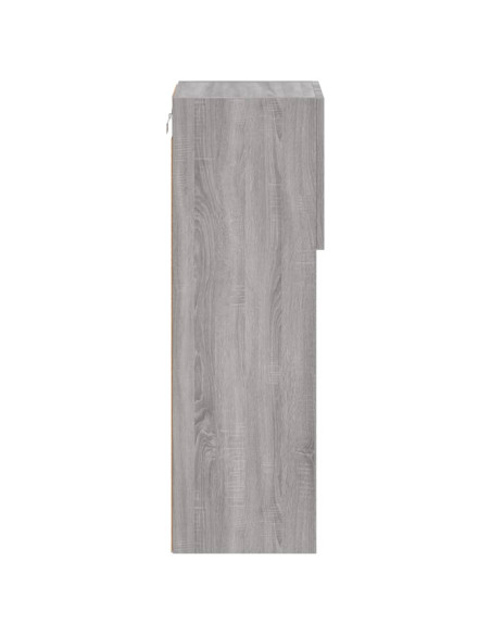 Mobili TV con Luci LED 2pz Grigio Sonoma 30,5x30x90 cm