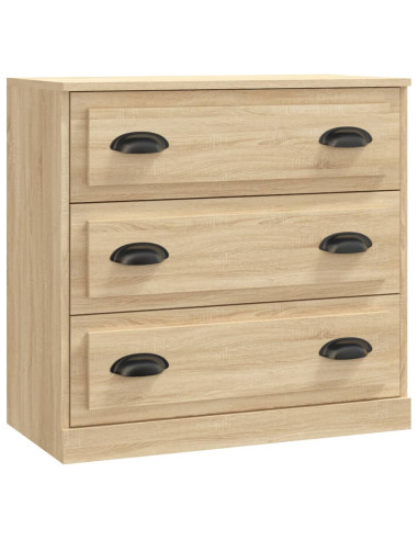Credenze 3 pz Rovere Sonoma in Legno Multistrato