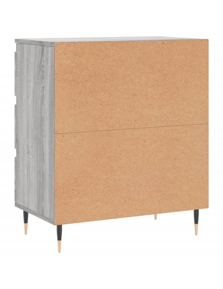 Credenza Grigio Sonoma 60x35x70 cm in Legno Multistrato