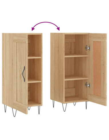 Credenza Rovere Sonoma 34,5x34x90 cm in Legno Multistrato