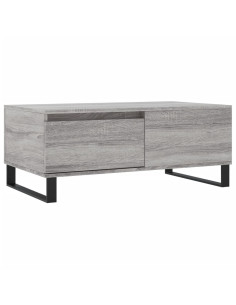 Tavolino Salotto Grigio Sonoma 90x50x36,5 cm Legno Multistrato