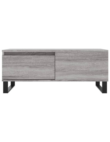 Tavolino Salotto Grigio Sonoma 90x50x36,5 cm Legno Multistrato