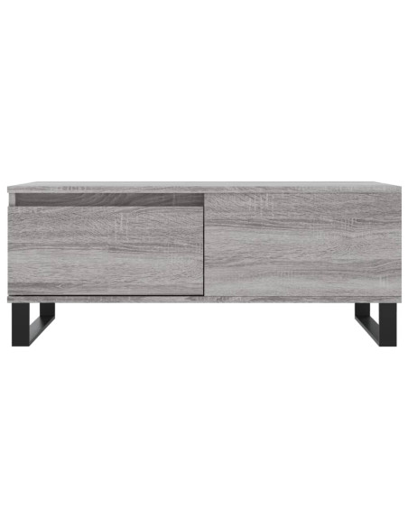 Tavolino Salotto Grigio Sonoma 90x50x36,5 cm Legno Multistrato