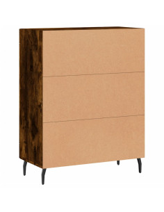 Credenza Rovere Fumo 69,5x34x90 cm in Legno Multistrato 2