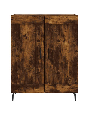 Credenza Rovere Fumo  69,5x34x180 cm in Legno Multistrato