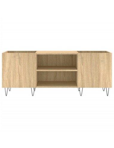 Mobile Porta Dischi Rovere Sonoma 121x38x48cm Legno Multistrato