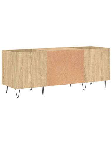 Mobile Porta Dischi Rovere Sonoma 121x38x48cm Legno Multistrato