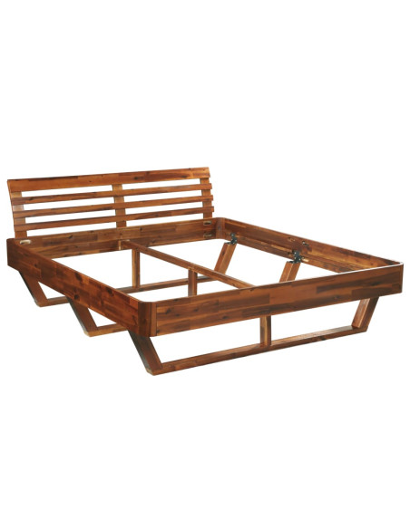 Giroletto in Legno Massello di Acacia 180x200 cm