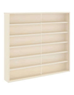 Vetrina a muro Beige 60 x 8,5 x 54 cm Legno compensato