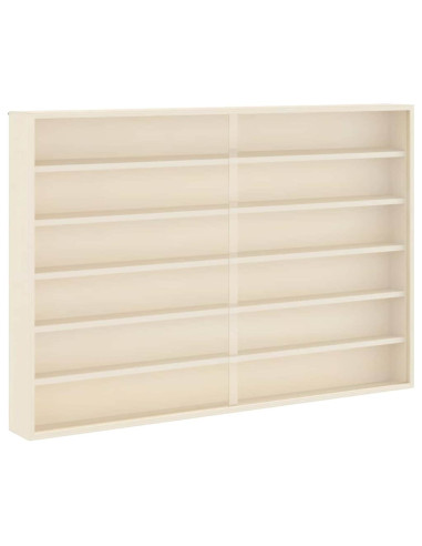 Vetrina a muro Beige 80 x 8,5 x 54 cm Legno compensato