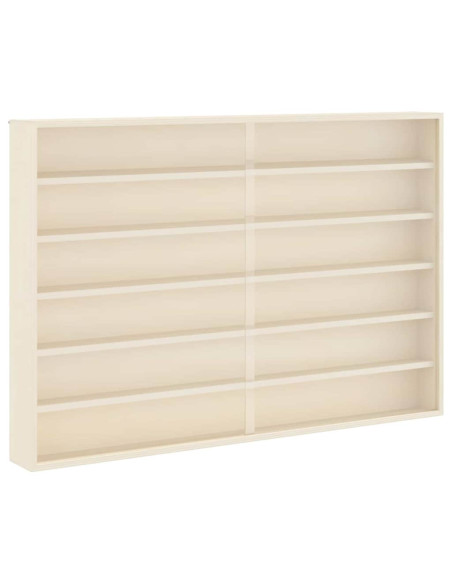 Vetrina a muro Beige 80 x 8,5 x 54 cm Legno compensato