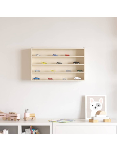 Vetrina a muro Beige 60 x 8,5 x 37 cm Legno multistrato