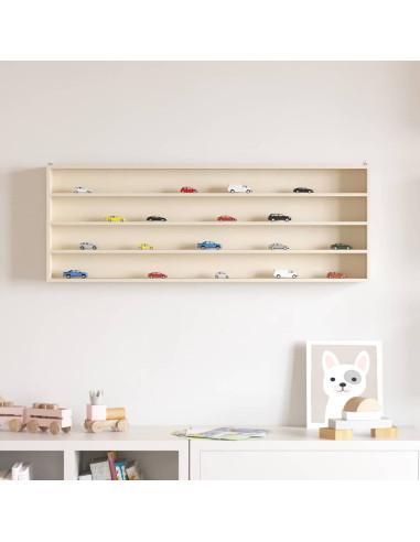 Vetrina a muro Beige 100 x 8,5 x 36 cm Legno multistrato