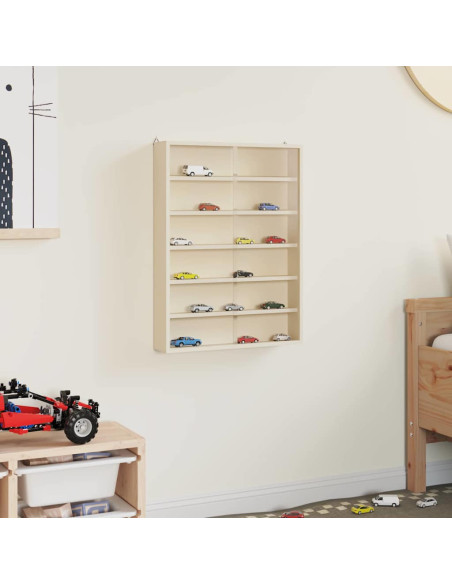 Vetrina a muro Beige 40 x 8,5 x 54 cm Legno compensato