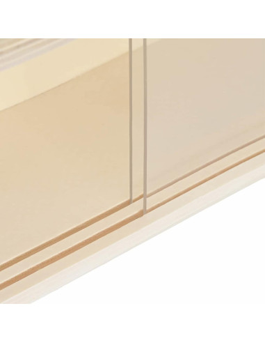 Vetrina a muro Beige 60 x 8,5 x 54 cm Legno compensato