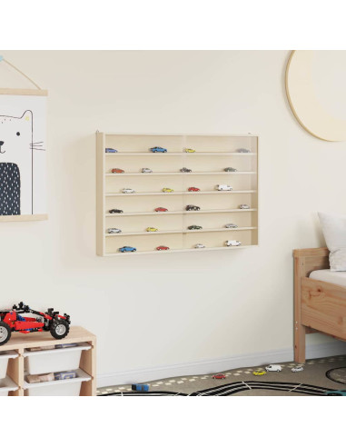 Vetrina a muro Beige 80 x 8,5 x 54 cm Legno compensato