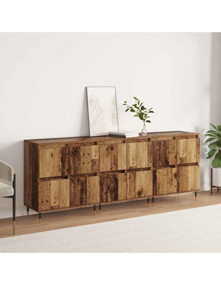 Armadio 3 pcs Legno vecchio 60 x 35 x 70 cm