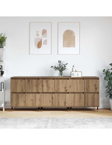 Sideboards 3 pcs rovere artigianale 180 x 35 x 70 cm