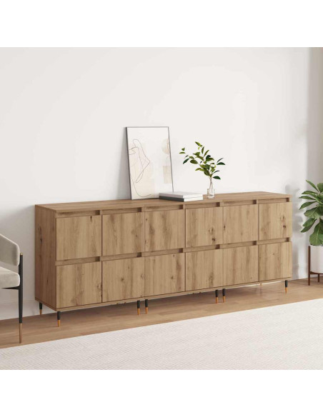 Sideboards 3 pcs rovere artigianale 180 x 35 x 70 cm