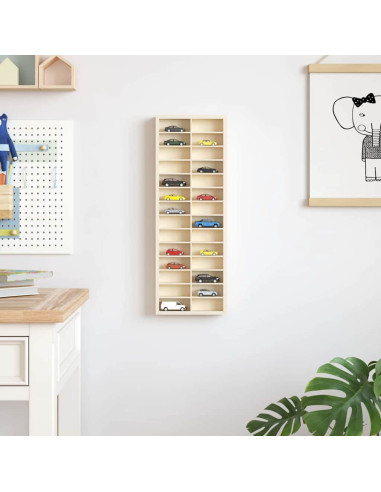 Vetrina a muro Beige 21 x 4,5 x 59 cm Legno multistrato