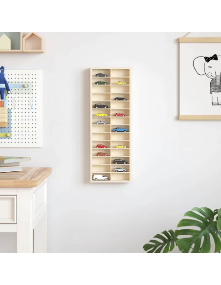 Vetrina a muro Beige 21 x 4,5 x 59 cm Legno multistrato
