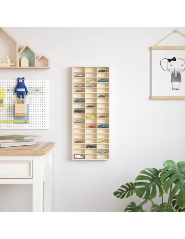 Vetrina a muro Beige 30 x 4,5 x 75 cm Legno multistrato