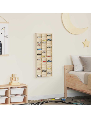 Vetrina a muro Beige 30 x 4,5 x 75 cm Legno multistrato