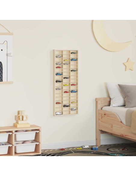 Vetrina a muro Beige 30 x 4,5 x 75 cm Legno multistrato