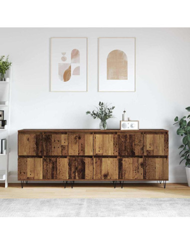 Sideboards 3 pcs Legno vecchio 180 x 35 x 70 cm