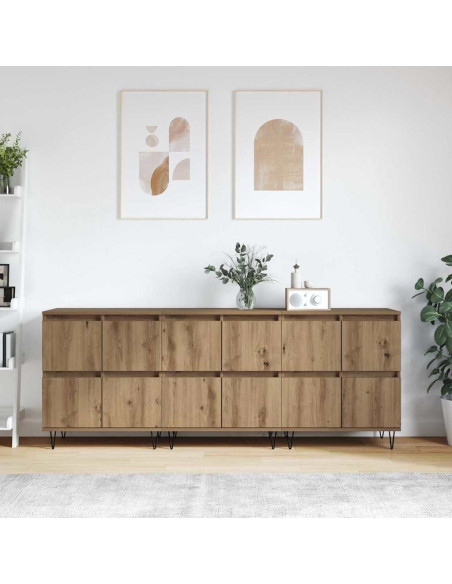 Sideboards 3 pcs rovere artigianale 180 x 35 x 70 cm