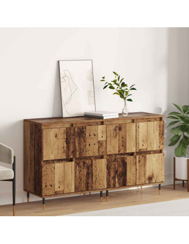 Armadio 2 pcs Legno vecchio 60 x 35 x 70 cm