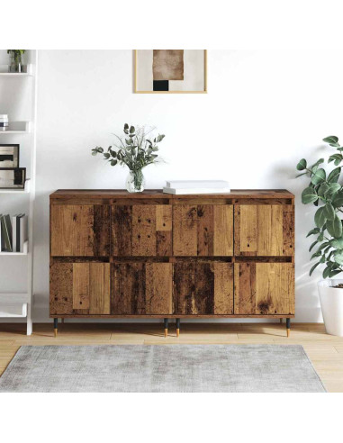 Armadio 2 pcs Legno vecchio 60 x 35 x 70 cm