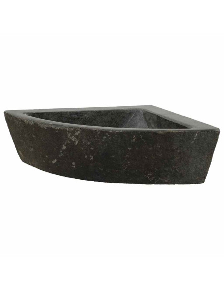 Lavabo ad angolo sospeso Grigio (38-45) x (38-45) x 12 cm