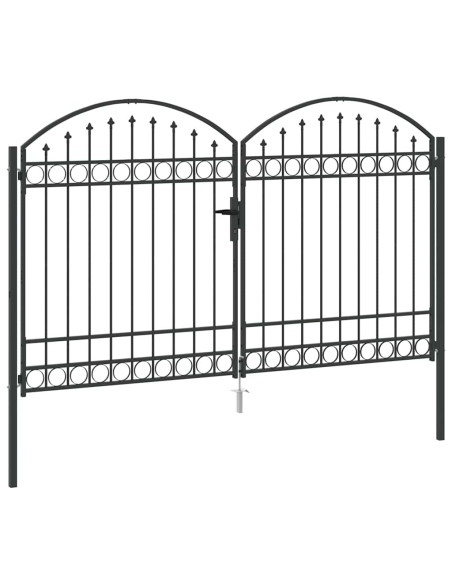 Cancello del Recinto Altro Grigio 300 x 175 cm Acciaio