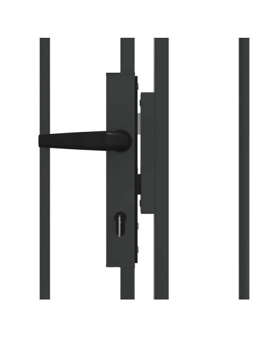 Cancello per recinzione Grigio 301 x 224.5 cm Acciaio