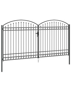 Cancello per recinzione ASSEN 401 x 250 cm Acciaio Bloccabile 2